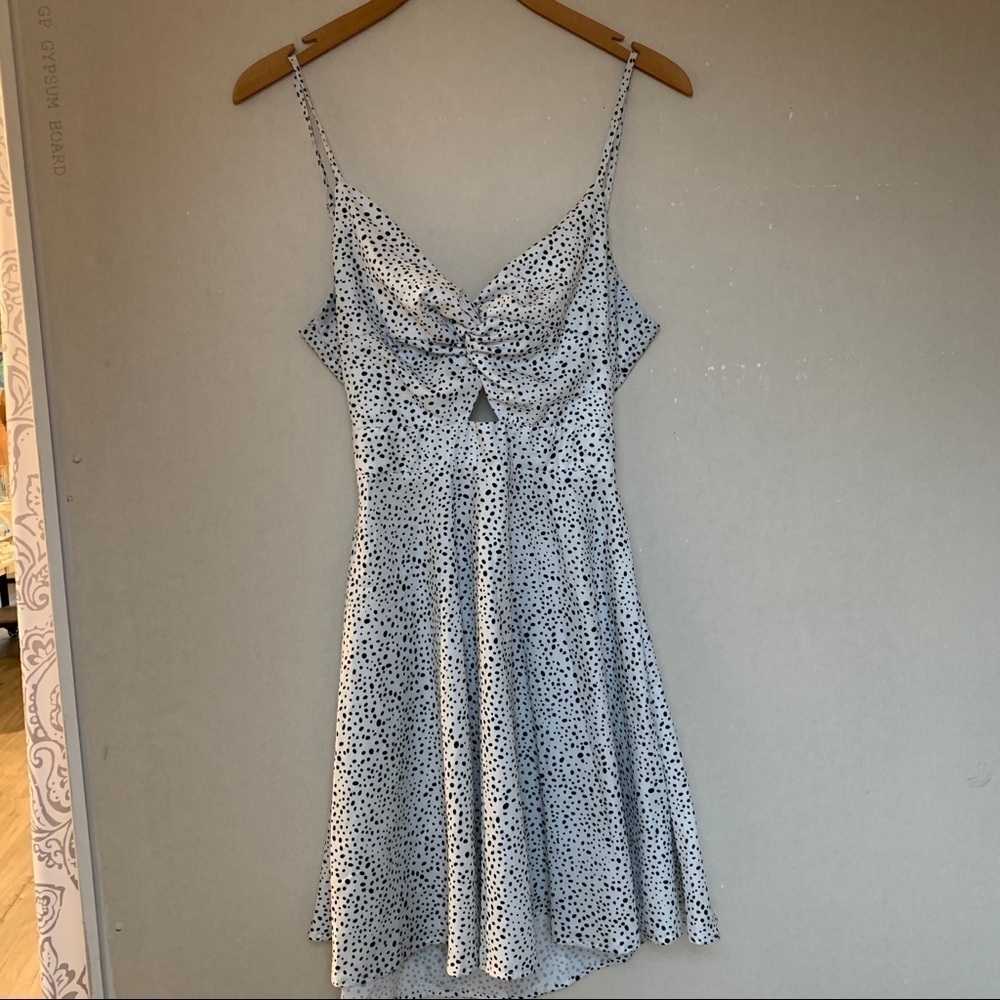 Shein White Polka Dot Mini Dress - Picture 6 of 6